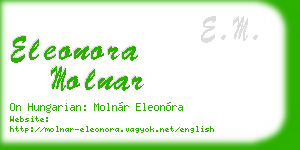 eleonora molnar business card